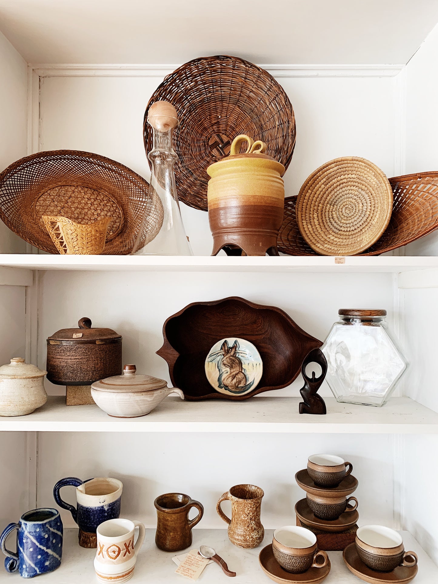 Mini Vintage Wood Sculpture