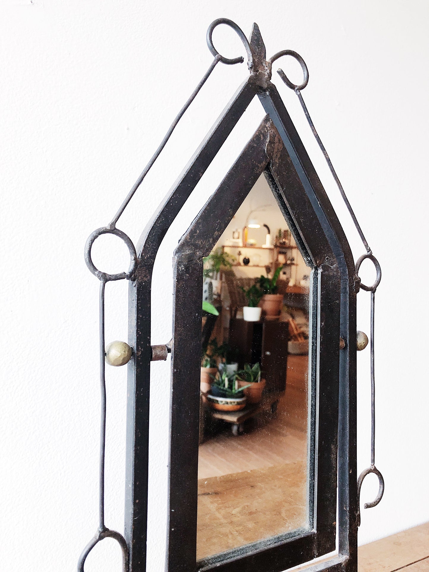 Vintage Iron Folk Mirror