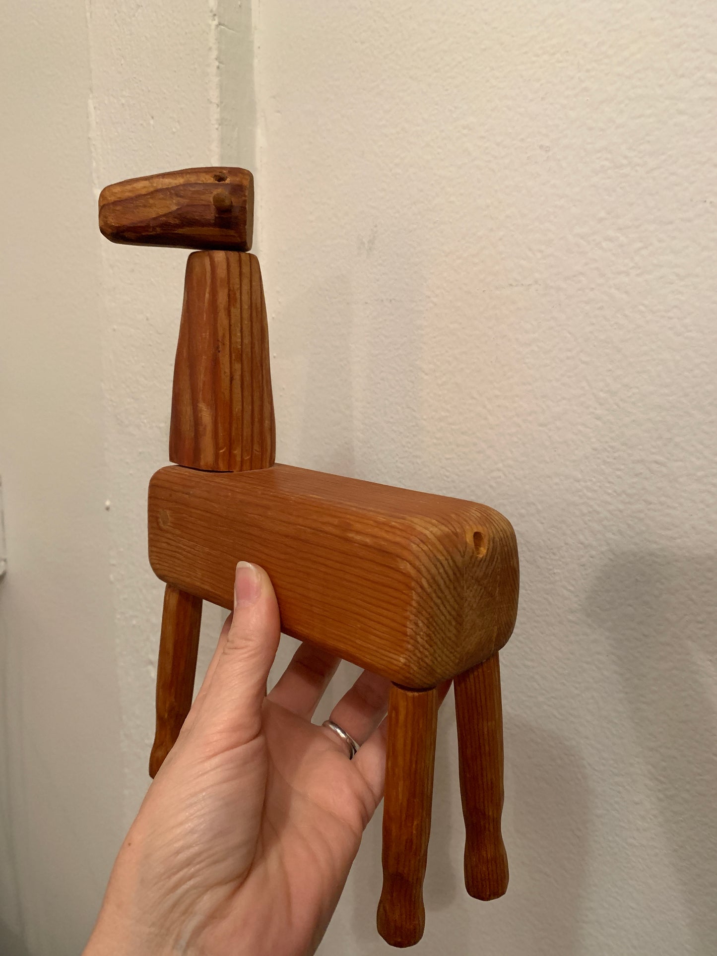 Handmade Wood Llama