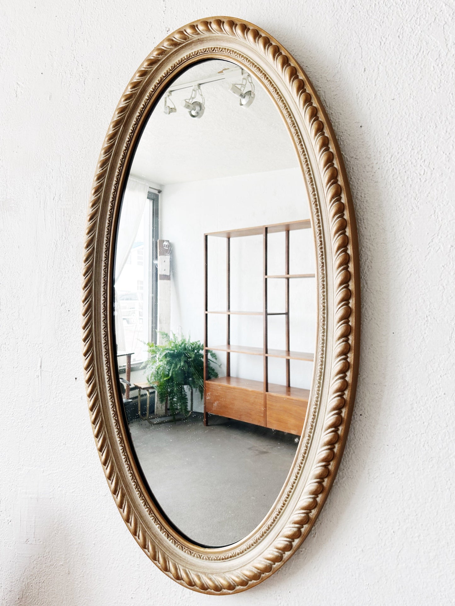 Vintage Large Oval Mirror