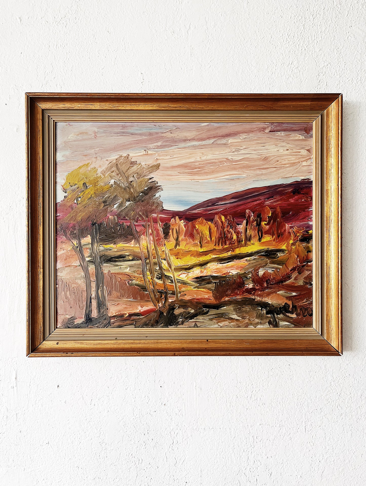 Vintage Expressionist Landscape