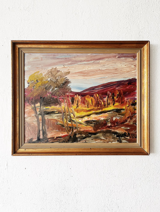 Vintage Expressionist Landscape