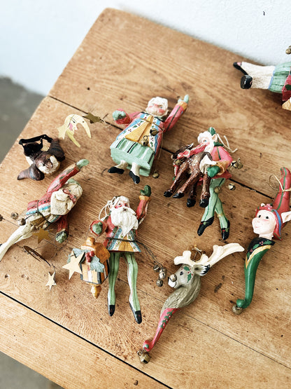 Vintage Denise Calla Folk Art ‘Enchanted Forest’ Ornaments