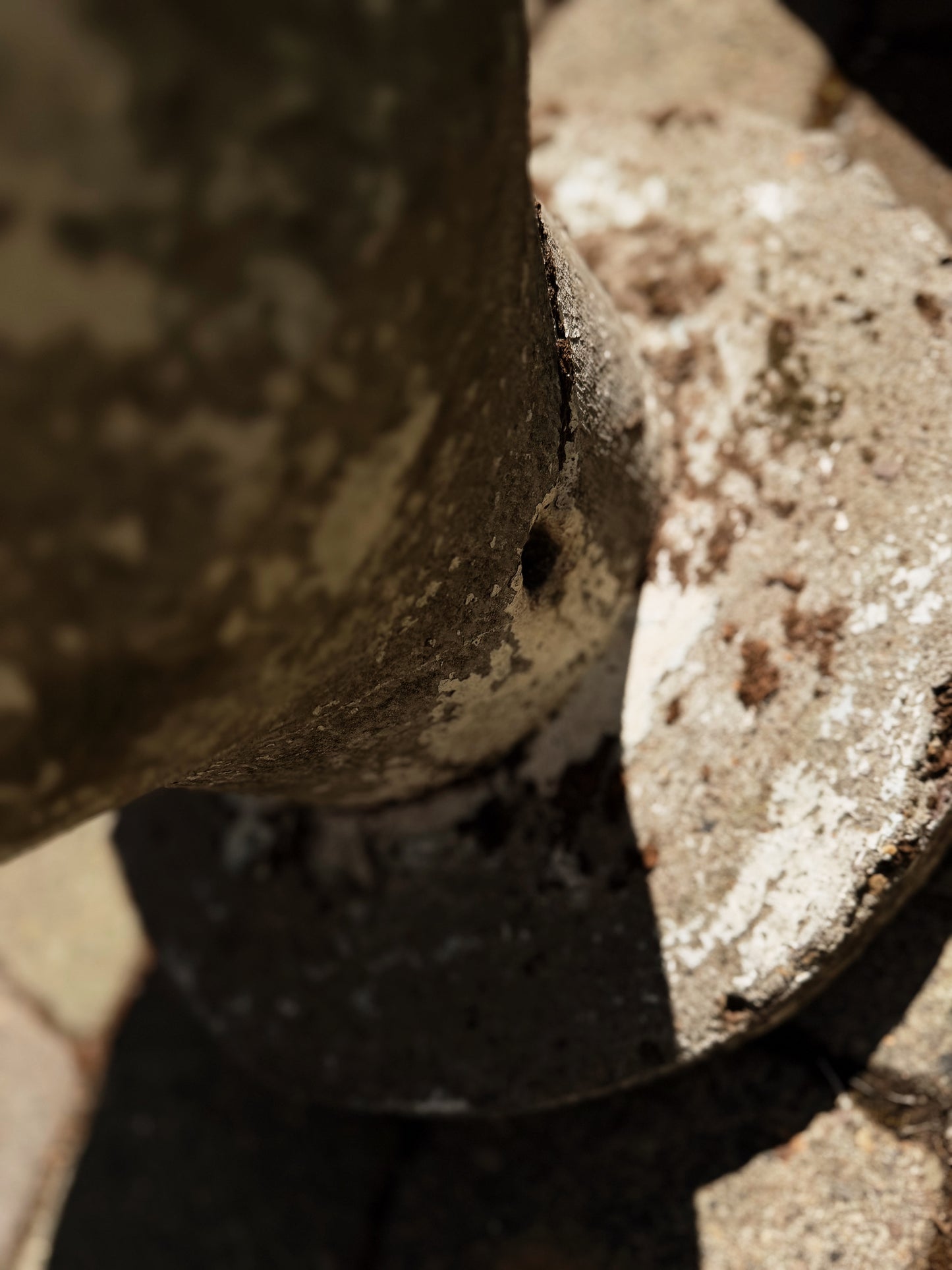 Antique Cement Pedestal Table