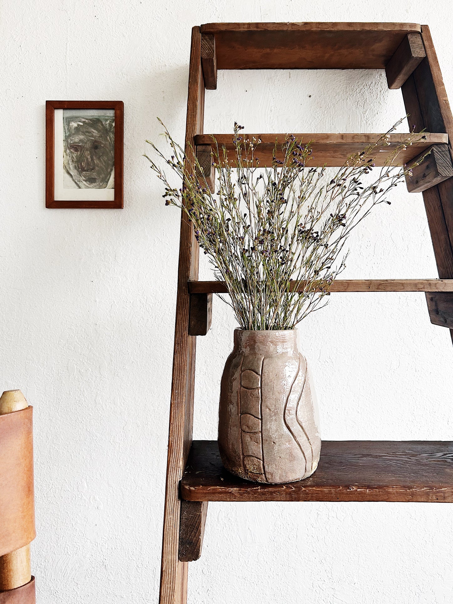 Antique Ladder Shelf