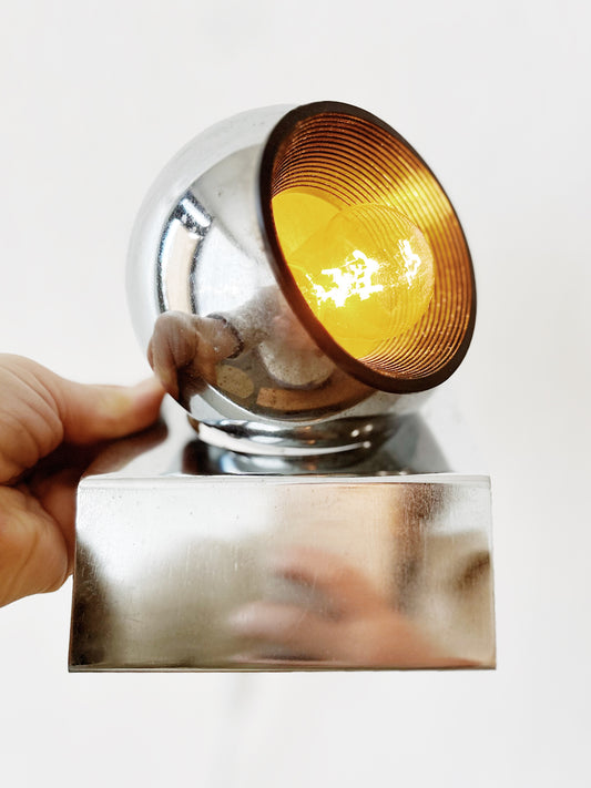 Vintage Chrome Eyeball Spot Light