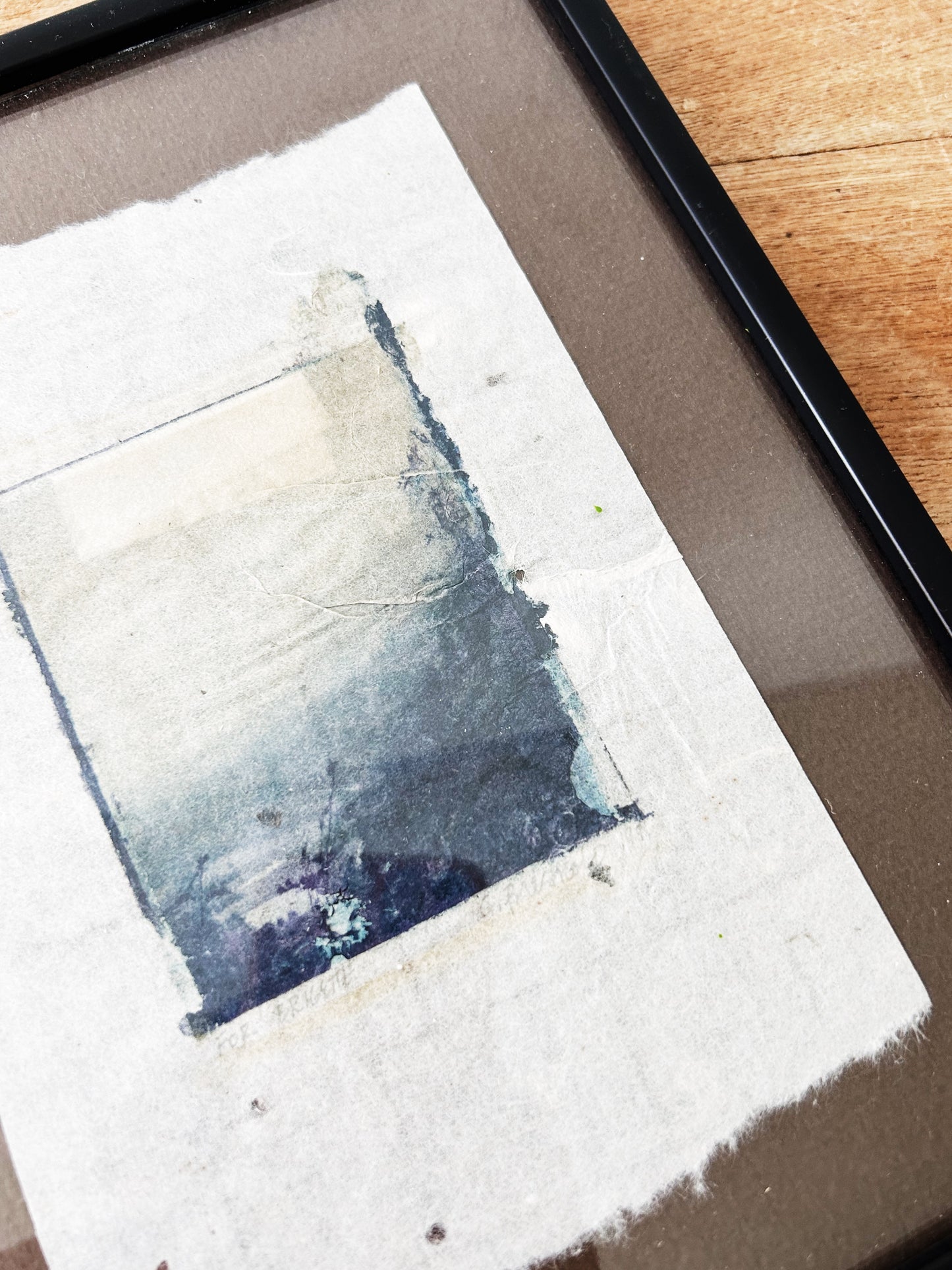 Vintage Original Etching on Handmade Paper