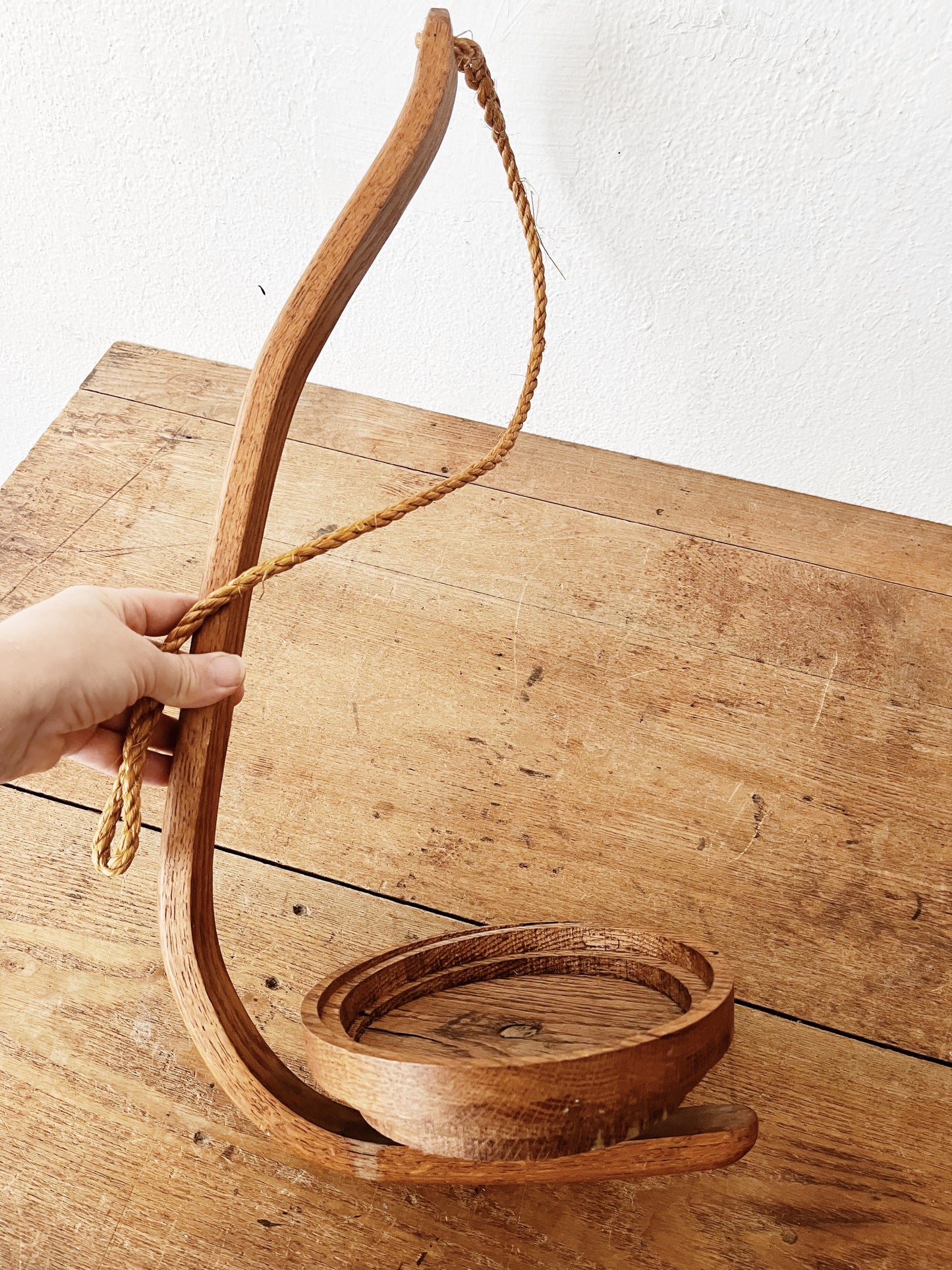 Vintage Bentwood Hanging Planter
