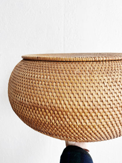 Larger Sized Lidded Bun Basket