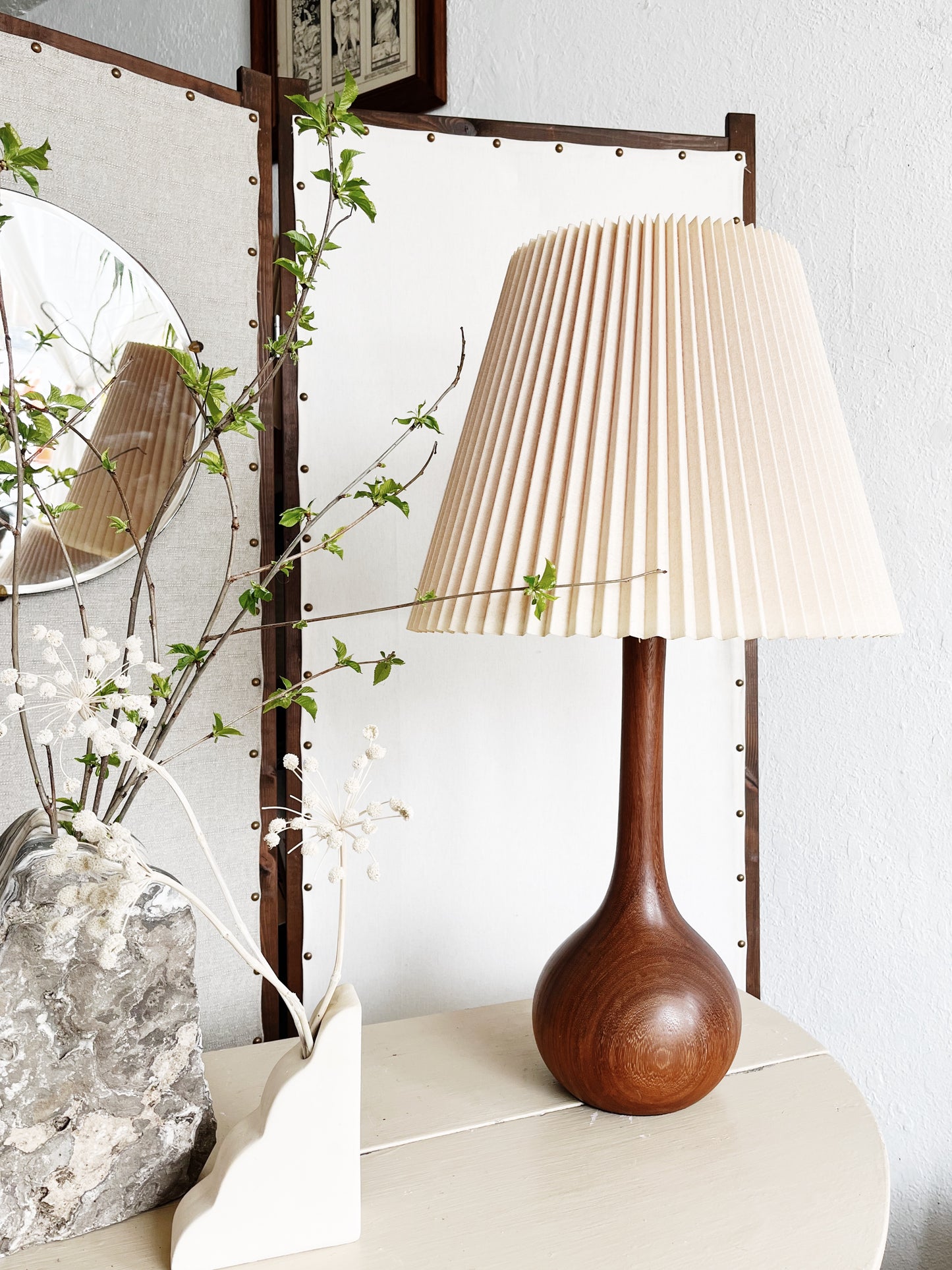 Mid Century Danish Teak Lamp