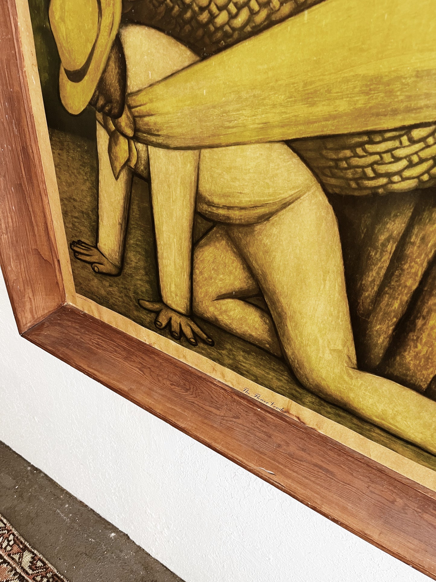 Large Original Diego Rivera Framed Lithogravure