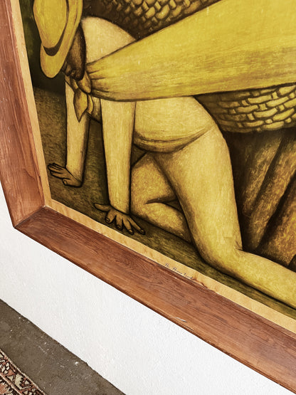 Large Original Diego Rivera Framed Lithogravure