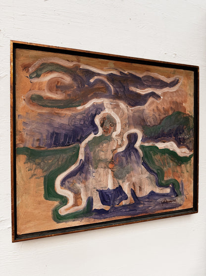 Vintage Abstract Expressionist Painting