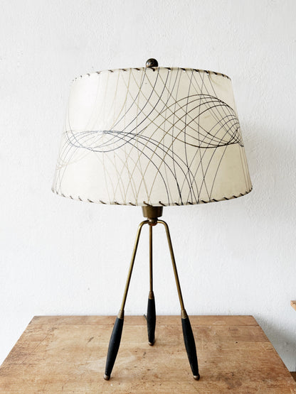 Tall Mid Century Tripod Lamp