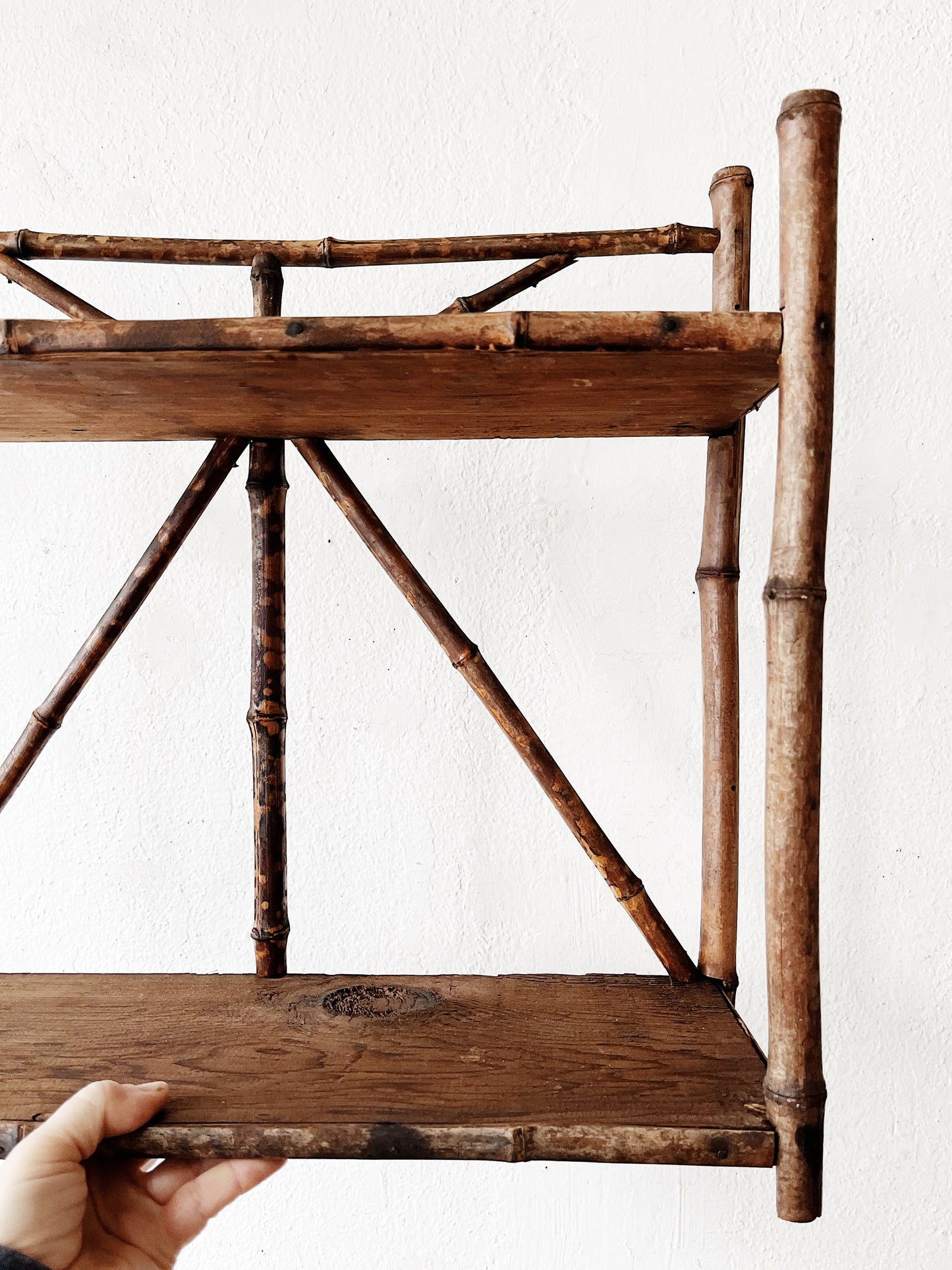 Antique Bamboo Shelf