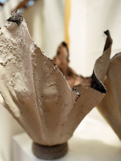 Vintage Plaster Mâché Planter