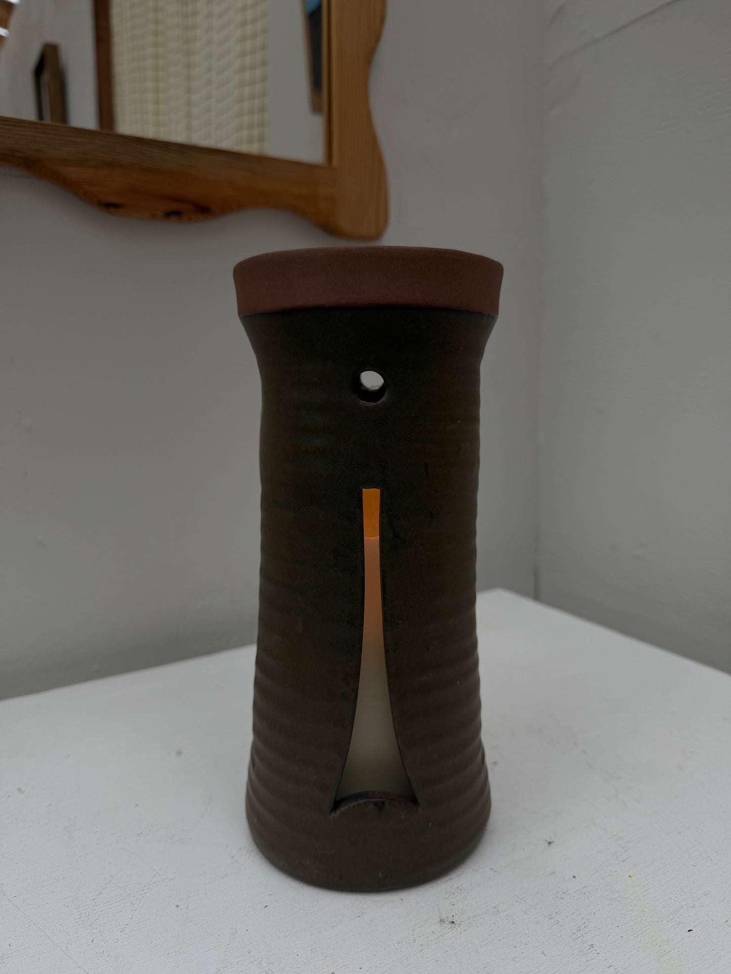 Vintage Ceramic Luminary Vase