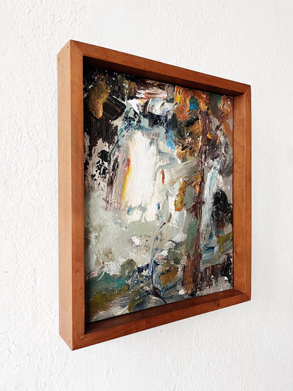 Original Mid Century Abstract Expressionist Oil Painting