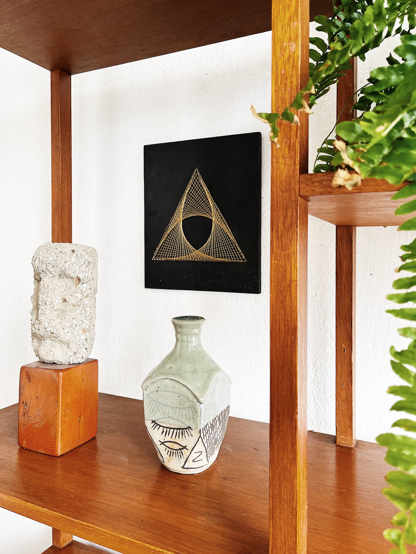 Mid Century Room Divider Shelf