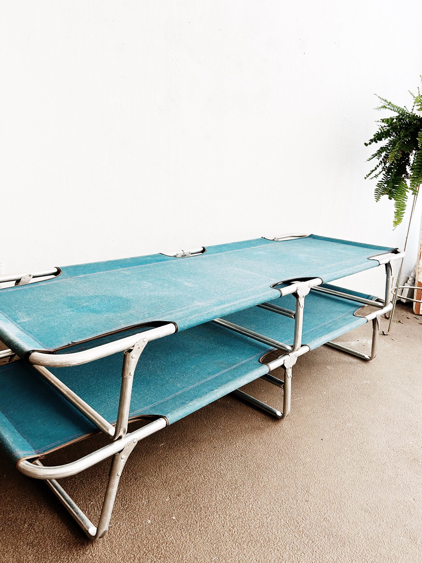 RESERVED Vintage Camp Cots