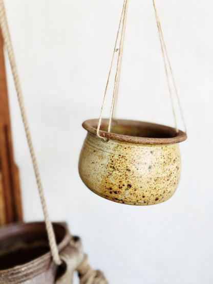 Vintage Hanging Ceramic Planter