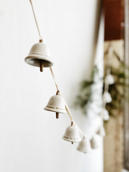 Long Ceramic Bell Garland