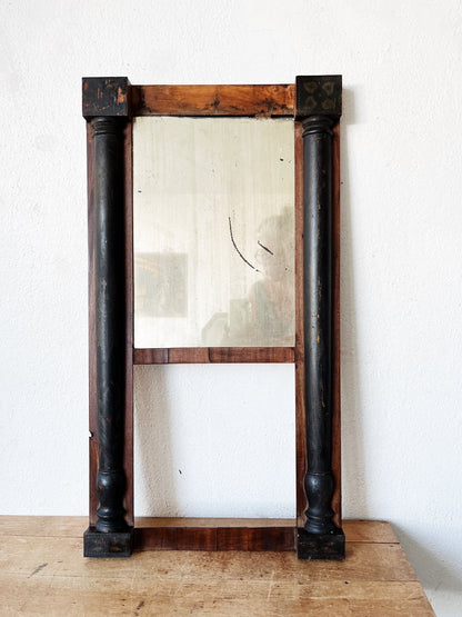 Antique Tole Painted Mirror