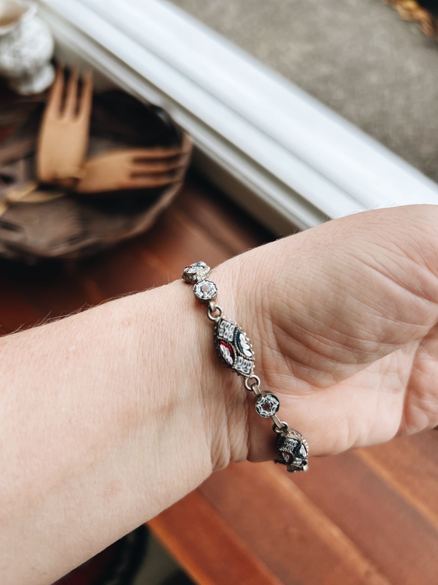 Vintage Italian Micro Mosaic Bracelet