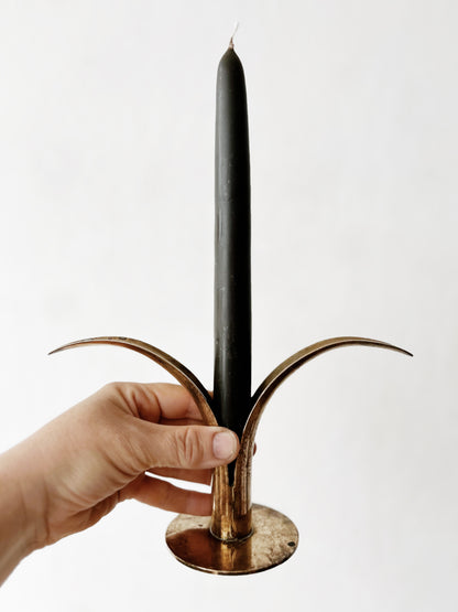 Vintage Scandinavian Ystad Candlestick Pair