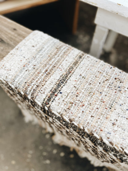 Vintage Woven Wool Throw Rug