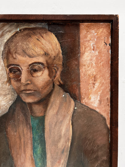 Vintage Oil Portrait Painting