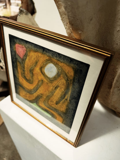 Original Watercolor Abstract Figure Painting