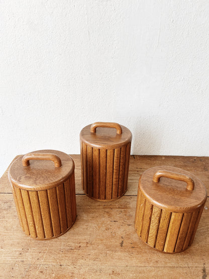Post Mod Wooden Canister Set