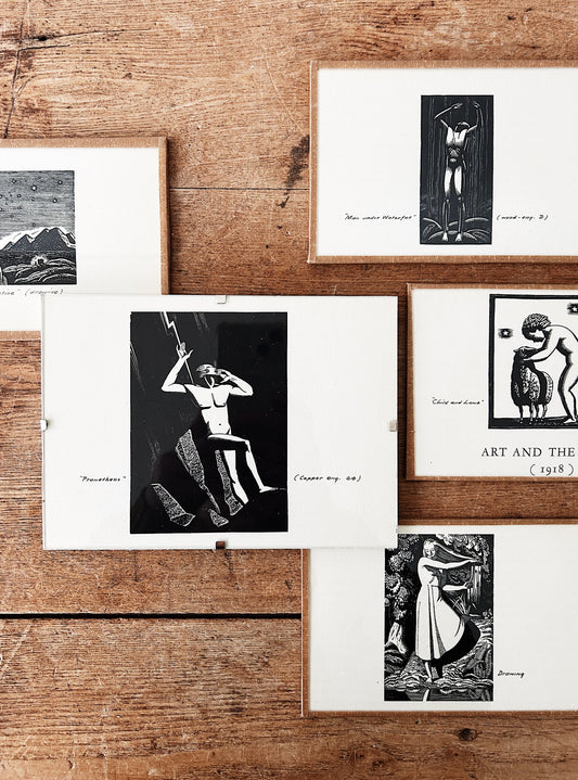 1930s Rockwell Kent Woodblock Print