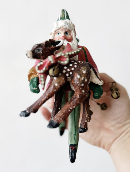 Vintage Denise Calla Folk Art ‘Enchanted Forest’ Ornaments