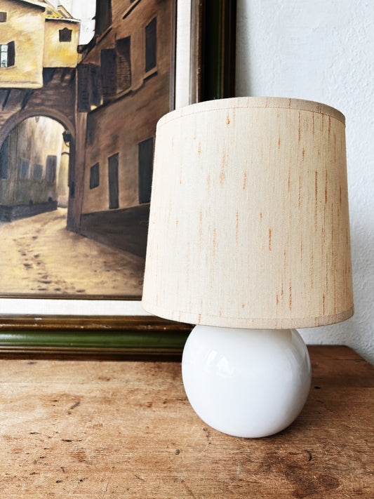 Vintage Ceramic Orb Lamp with Shade