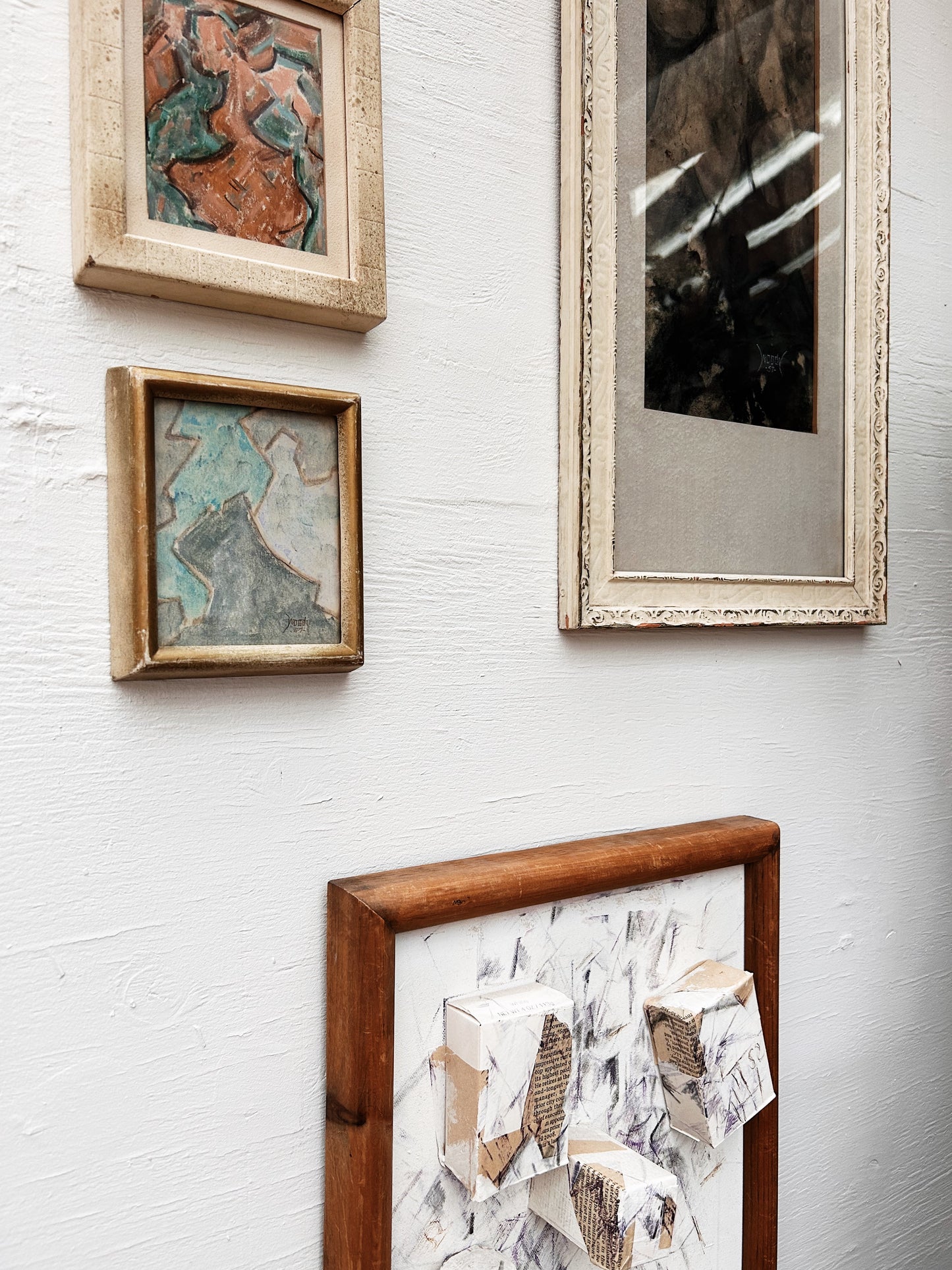 Vintage Norma Driscoll Mixed Media Collage