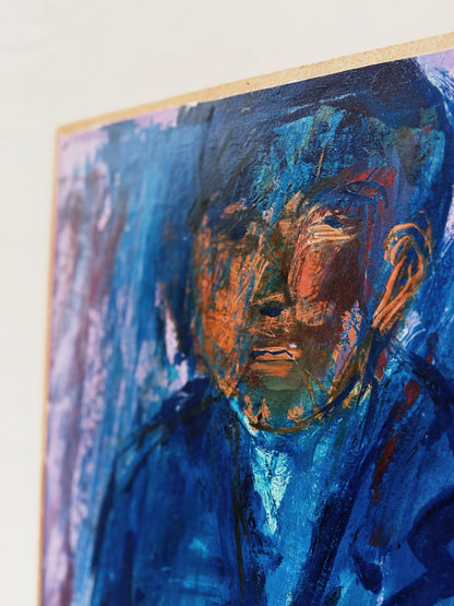 Vintage Belgian Expressionist Portrait