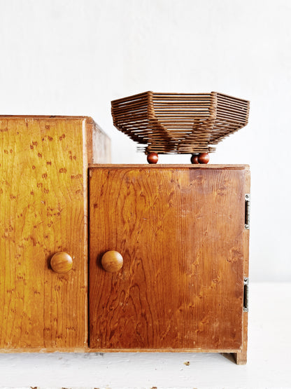 Vintage Handmade Tramp Art Bowl