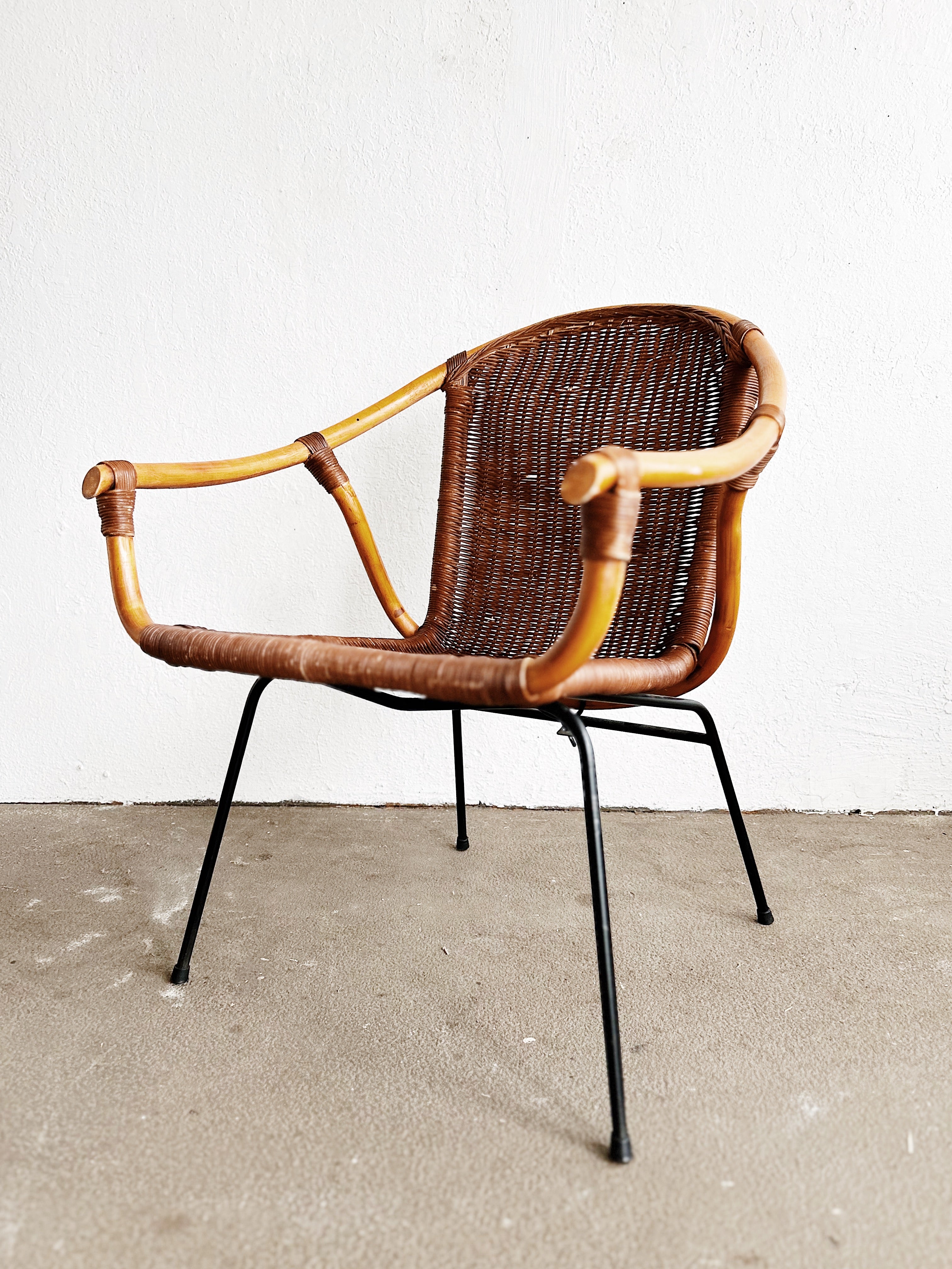 Vintage Bent Bamboo Chair - Thumbnail 3