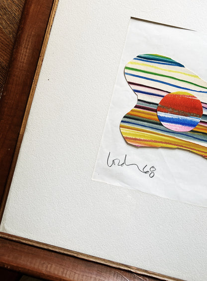 Original 1960s Lourdan Kimbrell Mixed Media Artwork