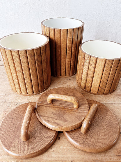 Post Mod Wooden Canister Set