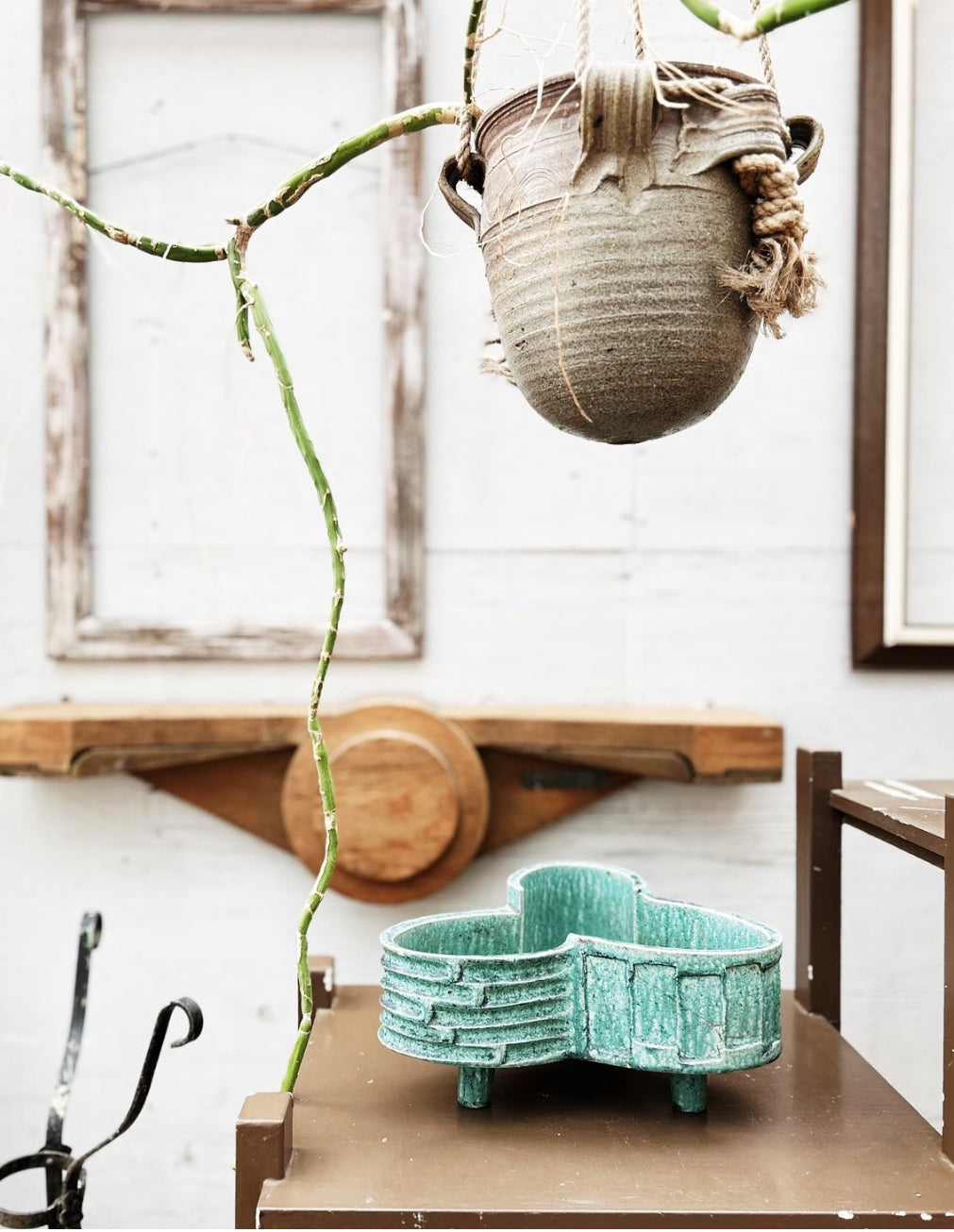 Mid Century Ikebana Planter