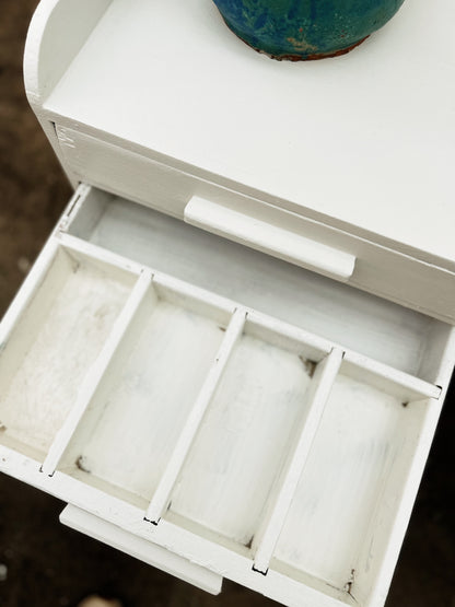 Vintage Painted Wood Cabinet