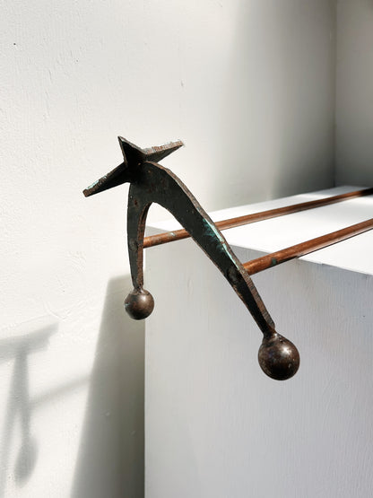 Atomic Era Copper Rack