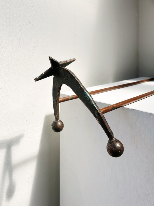 Atomic Era Copper Rack