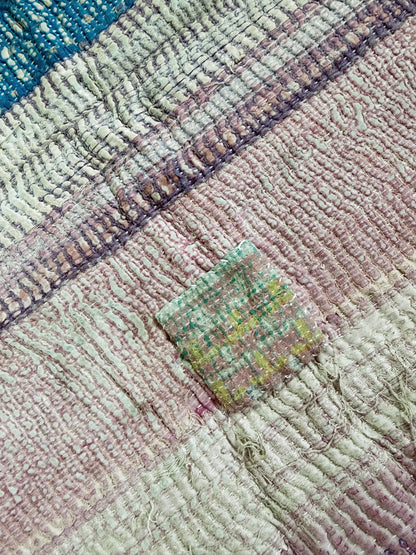 Vintage Patchwork Kantha Quilt
