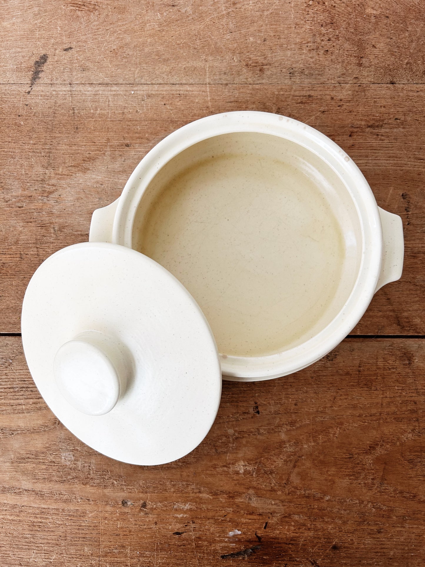 Mid Century Lidded Ceramic Dish