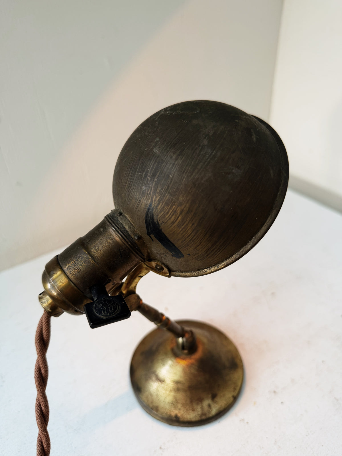 Antique Magnalux Brass Lamp