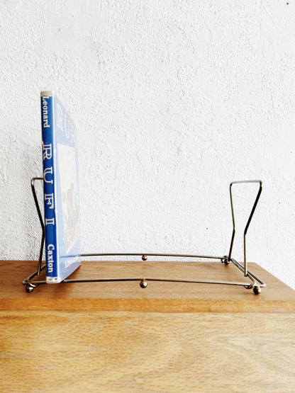 Mid Century Metal Book Rack
